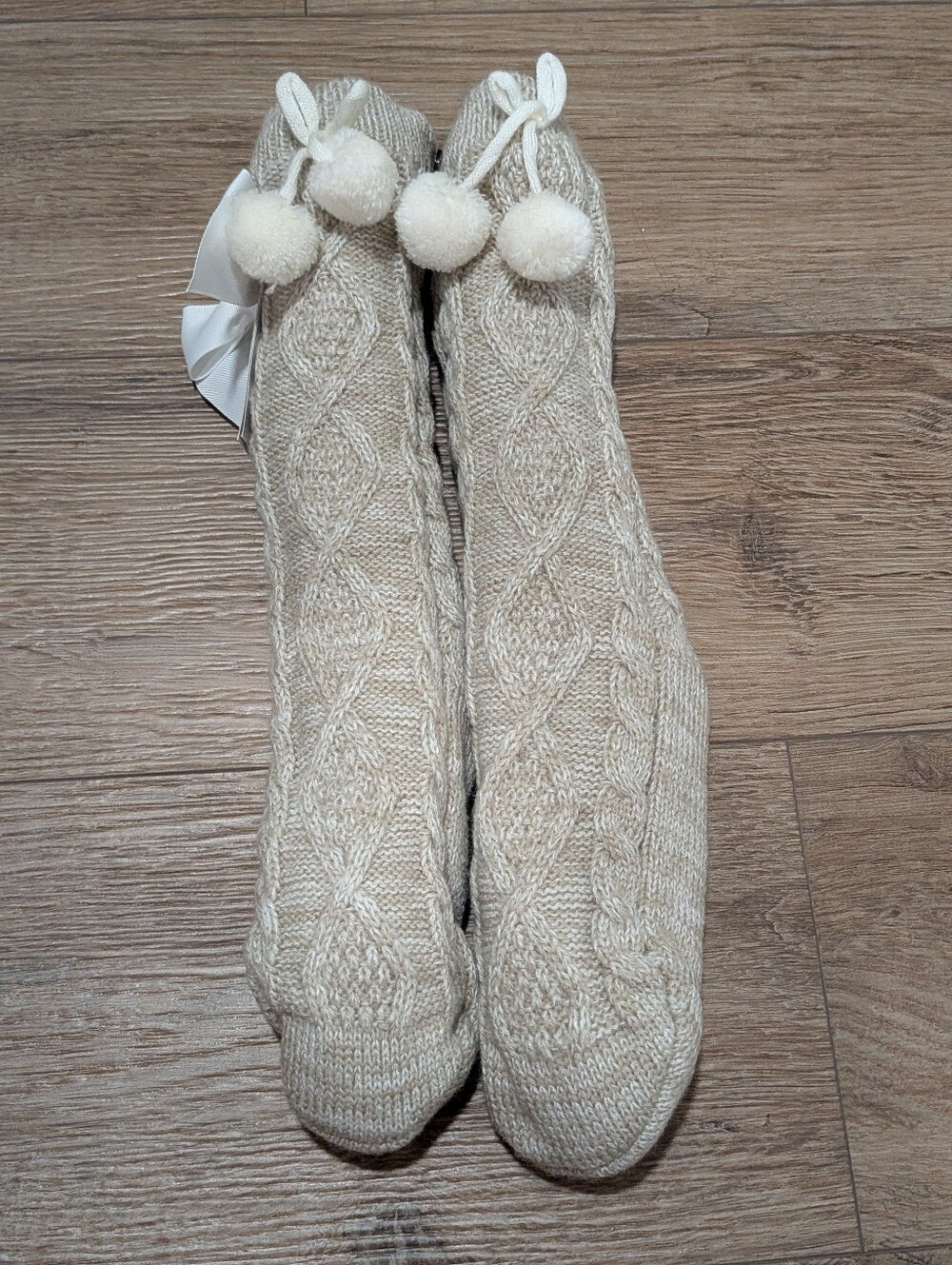 Ugg Fleece Lined Pom Pom Socks
